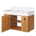 Conjunto De Banheiro Nicole 80 Sem Cuba Freijó