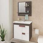 Conjunto De Banheiro Tulipa Café E Branco