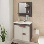 Conjunto De Banheiro Tulipa Café E Off White