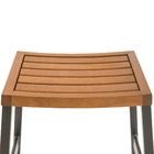 Conjunto de Banqueta Alumínio 46,2x46,4cm Oris 2 peças Cinza Naterial