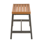 Conjunto de Banqueta Alumínio 46,2x46,4cm Oris 2 peças Cinza Naterial