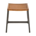 Conjunto de Banqueta Alumínio 46,2x46,4cm Oris 2 peças Cinza Naterial