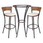 Conjunto de Banquetas Alta e Bistrô (sem vidro) de Aço Carbono