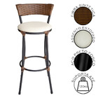 Conjunto de Banquetas Alta e Bistrô (sem vidro) de Aço Carbono