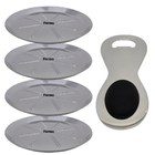 Conjunto De Bar Bartender 4 Porta Copos Aço Inox E Abridor