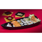 Conjunto De Barca Sushi 1l 6 Peças Preto Em Polipropileno Lin