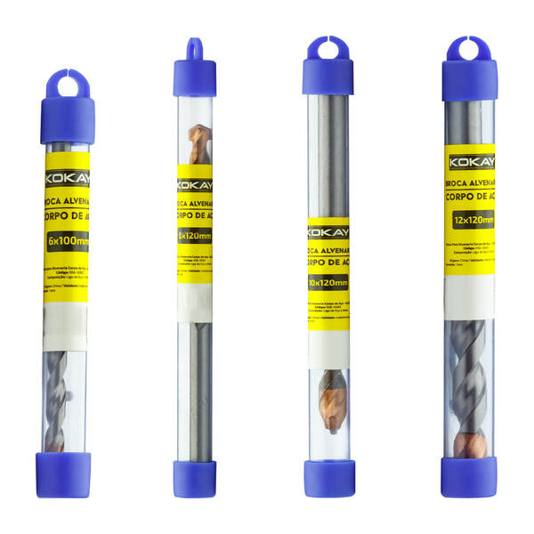 Conjunto De Brocas Concreto Vídea Em Aço - 6mm A 12mm