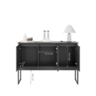 Conjunto De Buffets Industriais Milão Preto Onix