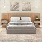 Conjunto De Cabeceira Casal Com 2 Mesas De Apoio Duna 2 Gv Me