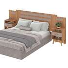 Conjunto De Cabeceira Casal Com 2 Mesas De Apoio Duna 2 Gv Me