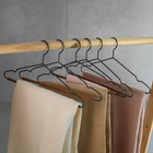 Conjunto De Cabide De Metal Com Madeira Preto 50 Pçs - Oikos