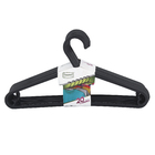 Conjunto de Cabides 20 Unidades Plástico Grafite Fun Dasplast