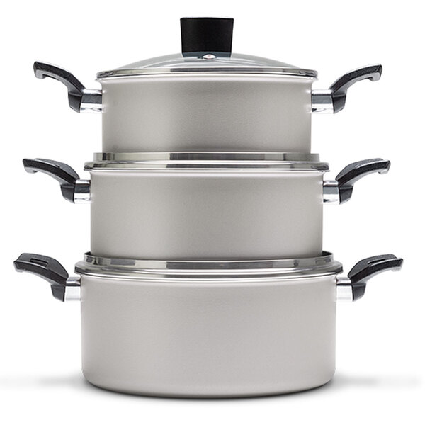 Conjunto De Caçarola Antiaderente 3 Peças Dolce 7150/102 Brin