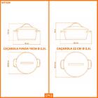 Conjunto De Caçarolas Allegra Inox 2 Peças Fundo Triplo 18 E