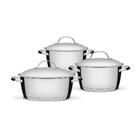 Conjunto De Caçarolas Allegra Inox 3 Peças Fundo Triplo 18, 2