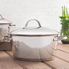 Conjunto De Caçarolas E Frigideira Allegra Inox 4 Peças Fundo