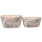 Conjunto De Cachepots De Ceramica - 2 Pcs