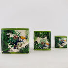 Conjunto De Cachepots De Ceramica Tucano  3 Pcs 13 3cm X 13 3