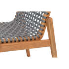 Conjunto De Cadeiras 2 Peças Trama - Jatobá E Corda Prata - M