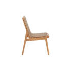 Conjunto De Cadeiras 2 Peças Trama - Jatobá E Corda Rami - Me