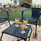 Conjunto De Cadeiras Área Externa Fibra Sintética Dark Beach