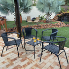 Conjunto De Cadeiras Área Externa Fibra Sintética Dark Beach