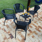 Conjunto De Cadeiras Área Externa Fibra Sintética Dark Beach