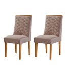 Conjunto De Cadeiras Para Sala De Jantar Capuccino / Naturalle