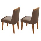 Conjunto De Cadeiras Para Sala De Jantar Capuccino / Naturalle