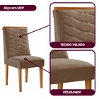 Conjunto De Cadeiras Para Sala De Jantar Capuccino / Naturalle