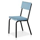 Conjunto De Cadeiras Vinil, Em Aço - Novo Mundo