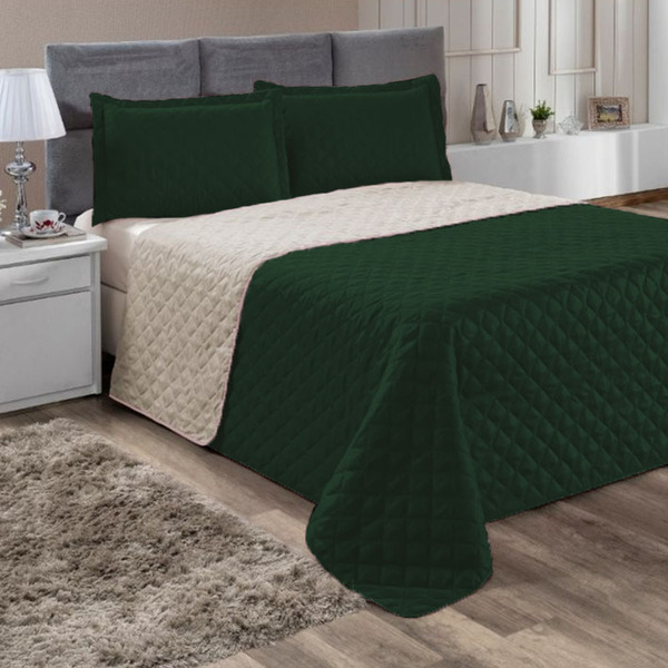 Conjunto De Cama Com Cobre Leito Roma 3pçs Dupla Face Casen V