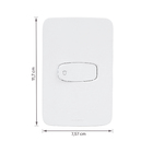 Conjunto de Campainha 10A 220V Branco Gracia Alumbra