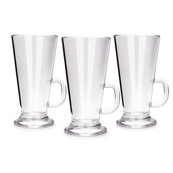 Conjunto De Canecas 3 Peças Para Café/cap 300 Ml Em Vidro 27,