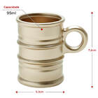 Conjunto De Canecas De Vidro Vintage Rose 95ml 6 Peças Lyor 7