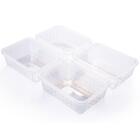 Conjunto De Cestinhas De Plástico Retangulares Organizadoras