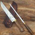 Conjunto De Churrasco Rodeio Faca Artesanal 10" Chaira Bainha