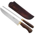 Conjunto De Churrasco Rodeio Faca Artesanal 10" Chaira Bainha