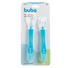 Conjunto De Colheres Em Silicone  Azul