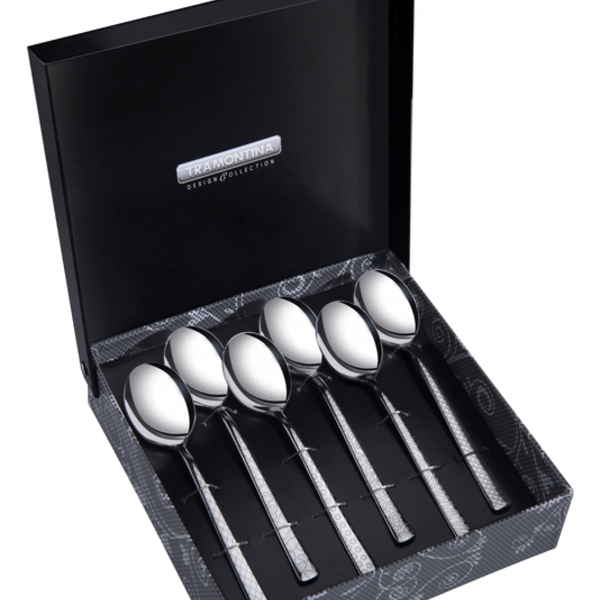 Conjunto De Colheres Para Cha Aco Inox 6 Pc Tramontina