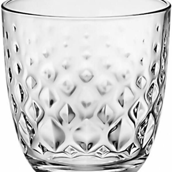 Conjunto De Copo Rocks 6 Peças Glit 240 Ml - Bormioli