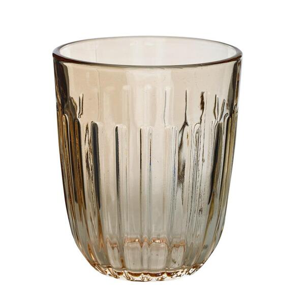 Conjunto De Copos De Vidro Gold Athena De 280ml Com 6 Peças