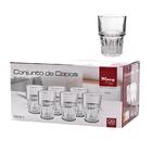Conjunto De Copos De Vidro Milano De 316ml Com 6 Peças