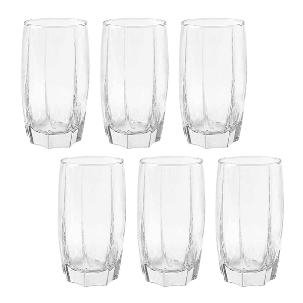 Conjunto De Copos De Vidro Roma 374ml 6pçs Class Home