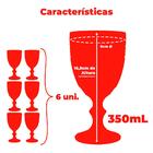 Conjunto De Copos E Taças De Vidro Barroco Transparente 12 Pe