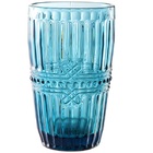 Conjunto De Copos Fratello Vidro Azul 355ml L Hermitage 25384