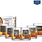 Conjunto De Copos Whisky Mirage On The Rocks Vidro De 250ml 6