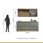 Conjunto De Cozinha 4 Peças Com Aéreo E Nicho Para Micro-onda