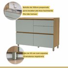 Conjunto De Cozinha 4 Peças Com Aéreo E Nicho Para Micro-onda