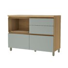 Conjunto De Cozinha 4 Peças Com Aéreo E Nicho Para Micro-onda